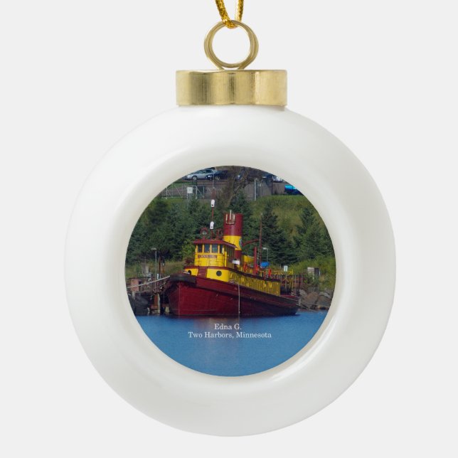 Edna G. ball or snowflake ornament (Front)
