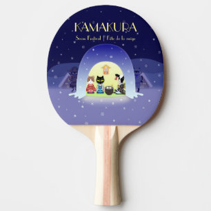 Edo-Neko's Kamakura Festivity Ping Pong Paddle