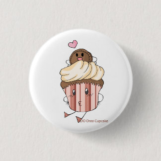 EDO Oreo Cupcake 3 Cm Round Badge