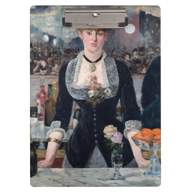 Edouard Manet - A Bar at the Folies-Bergere Clipboard (Front)