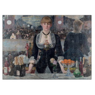 Edouard Manet - A Bar at the Folies-Bergere Cutting Board