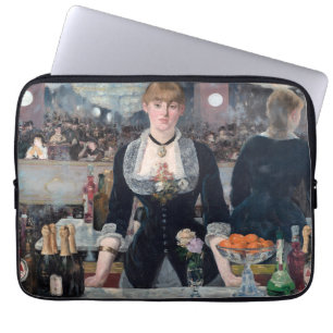 Edouard Manet - A Bar at the Folies-Bergere Laptop Sleeve