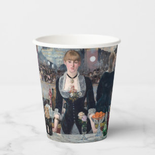 Edouard Manet - A Bar at the Folies-Bergere Paper Cups