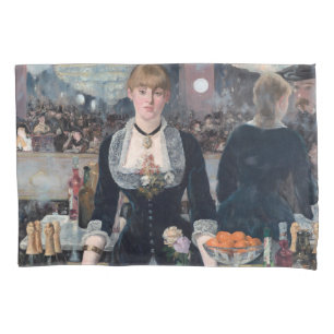 Edouard Manet - A Bar at the Folies-Bergere Pillowcase