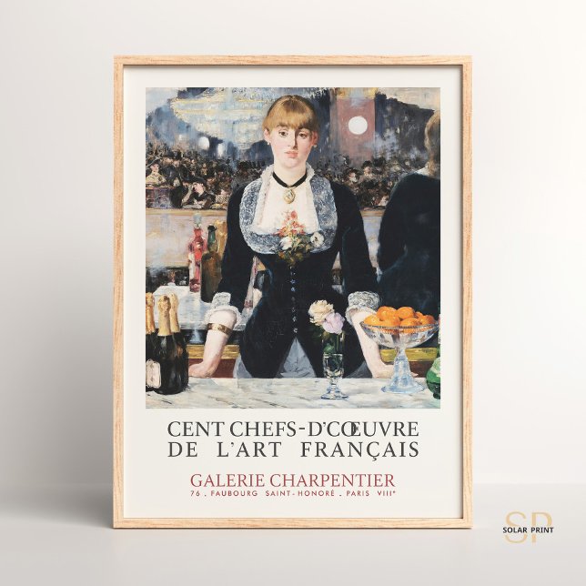 Édouard Manet A Bar at the Folies-Bergere Vintage  Poster (Creator Uploaded)