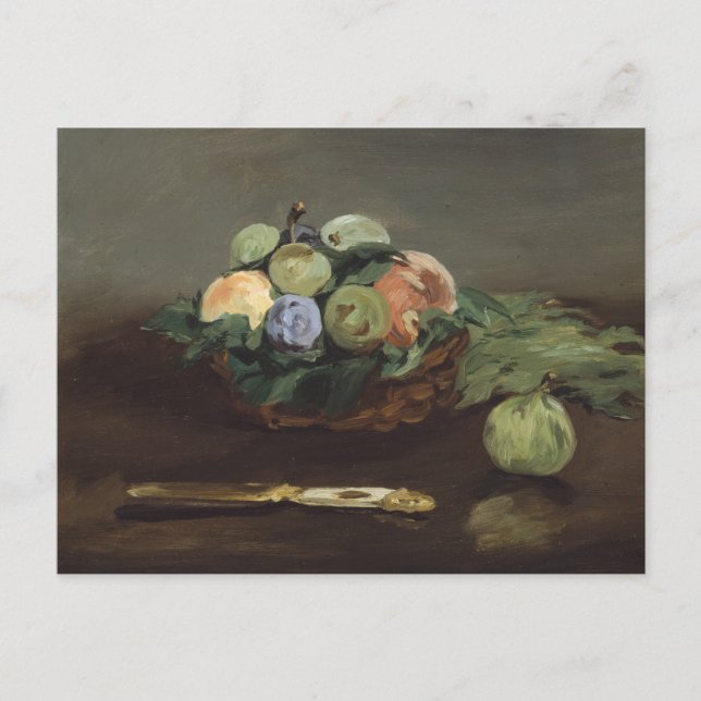 Edouard Manet - Basket of Fruit Postcard (Front)