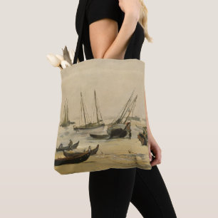 Edouard Manet   Beach, Low Tide Tote Bag