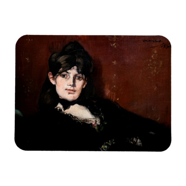 Edouard Manet - Berthe Morisot Reclining Magnet (Horizontal)