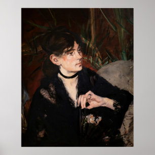 Edouard Manet - Berthe Morisot with a Fan 1874 Poster