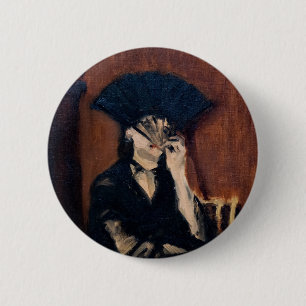 Edouard Manet - Berthe Morisot with a Fan 6 Cm Round Badge