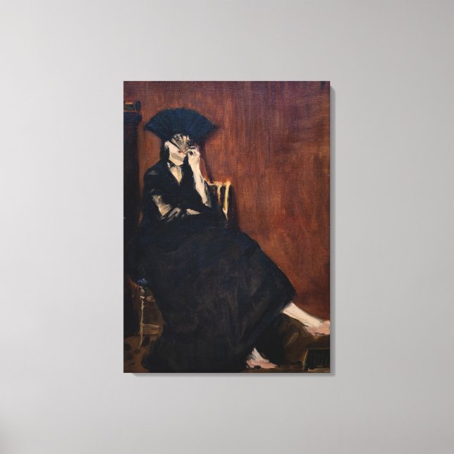 Edouard Manet - Berthe Morisot with a Fan Canvas Print (Front)