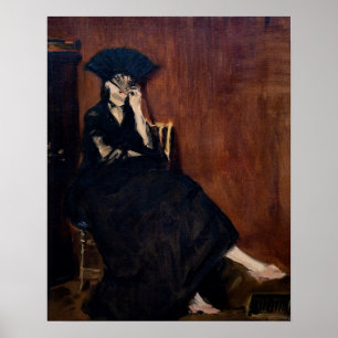 Edouard Manet - Berthe Morisot with a Fan Poster