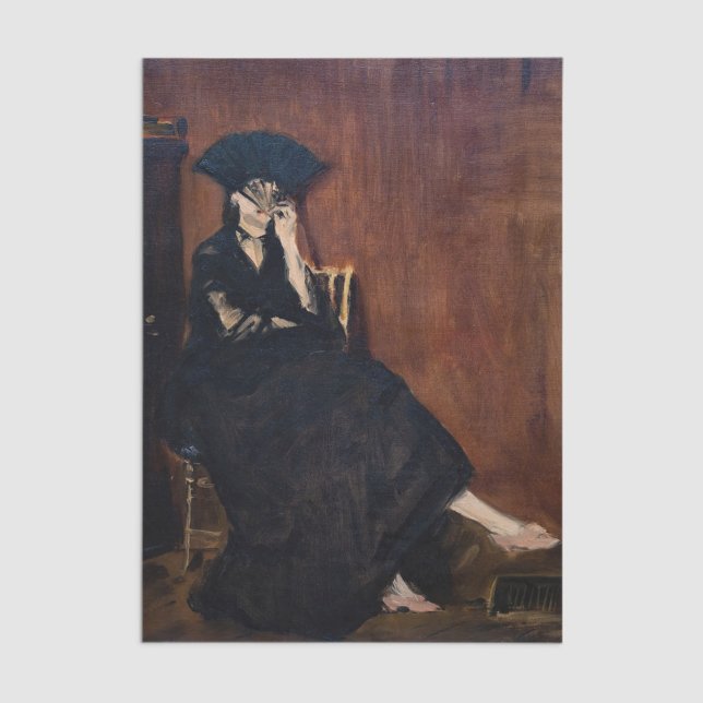 Edouard Manet - Berthe Morisot with a Fan Tissue Paper (Creator Uploaded)
