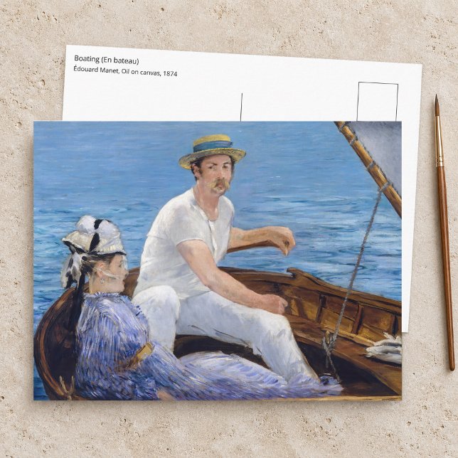 Edouard Manet - Boating Postcard (Creator Uploaded)