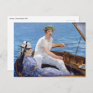 Edouard Manet - Boating Postcard