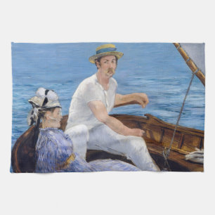 Edouard Manet - Boating Tea Towel