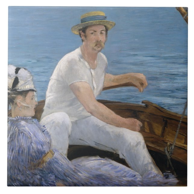Edouard Manet - Boating Tile (Front)
