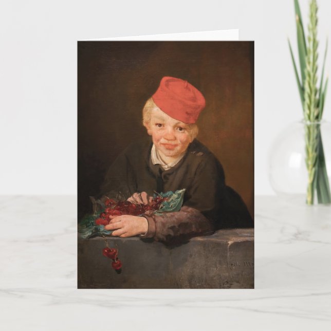Edouard Manet - Boy with Cherries Card (Front)