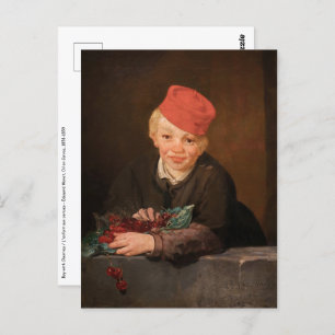 Edouard Manet - Boy with Cherries Postcard