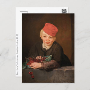 Edouard Manet - Boy with Cherries Postcard