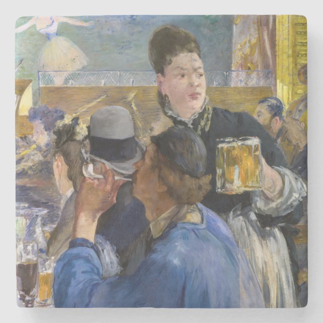 Edouard Manet - Corner of a Cafe-Concert Stone Coaster (Front)