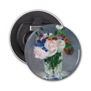Edouard Manet - Flowers in a Crystal Vase Bottle Opener