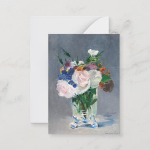 Edouard Manet - Flowers in a Crystal Vase Card