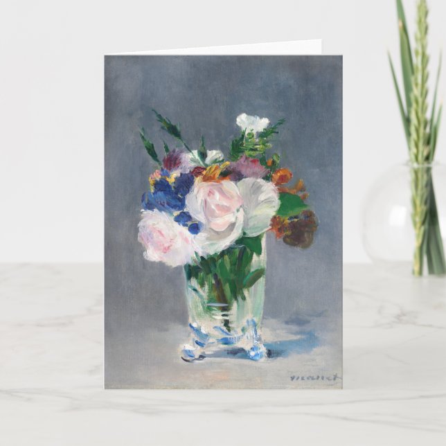 Edouard Manet - Flowers in a Crystal Vase Card (Front)