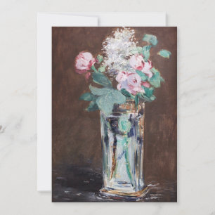 Edouard Manet - Flowers in a Crystal Vase Invitation