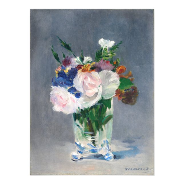 Edouard Manet - Flowers in a Crystal Vase Photo Print (Front)