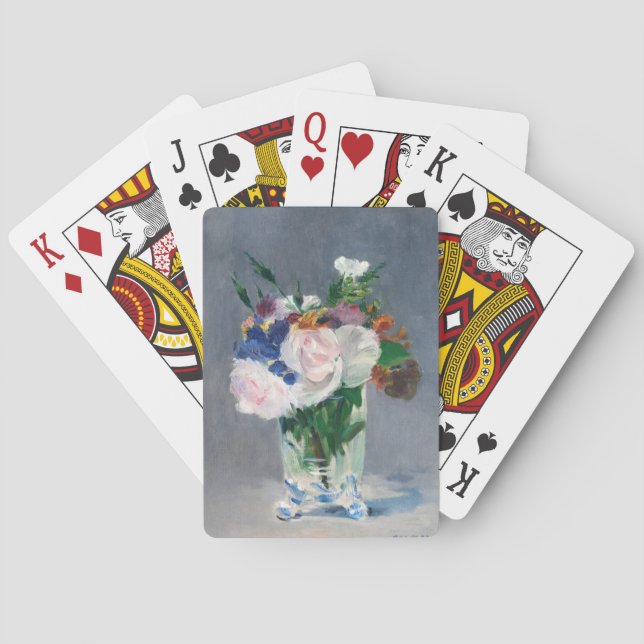Edouard Manet - Flowers in a Crystal Vase Playing Cards (Back)