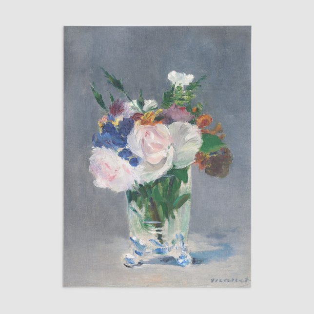 Edouard Manet - Flowers in a Crystal Vase Tissue Paper (Creator Uploaded)