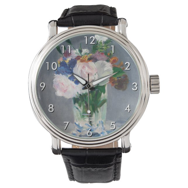 Edouard Manet - Flowers in a Crystal Vase Watch (Front)