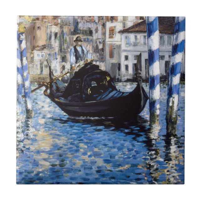 Edouard Manet - Grand Canal, Venice Tile (Front)