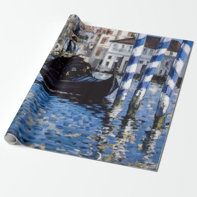 Edouard Manet - Grand Canal, Venice Wrapping Paper (Unrolled)