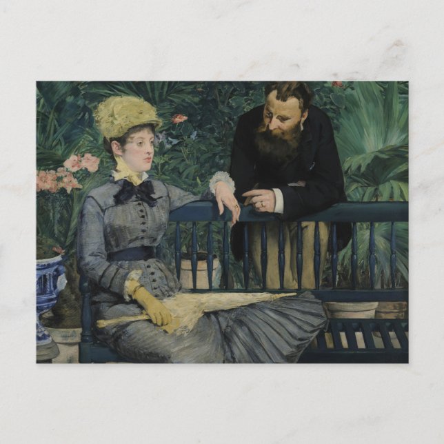 Edouard Manet - In the Conservatory Postcard (Front)