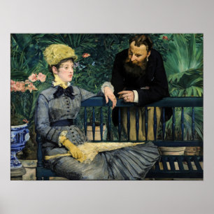 Edouard Manet - In the Conservatory Poster