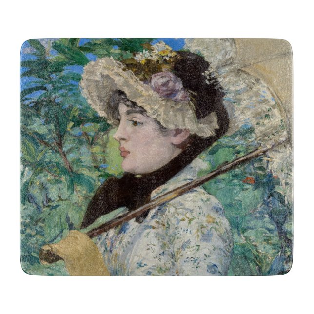 Edouard Manet - Jeanne / Spring Cutting Board (Front)