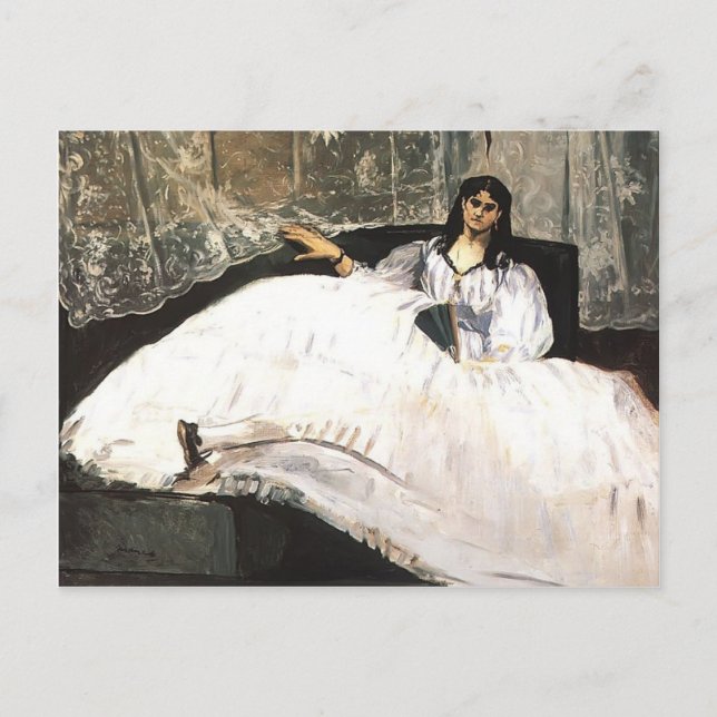 Edouard Manet- Lady with a Fan Postcard (Front)