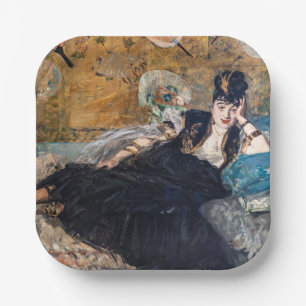 Edouard Manet - Lady with Fans Paper Plate