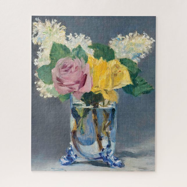 Edouard Manet - Lilacs and Roses Jigsaw Puzzle (Vertical)