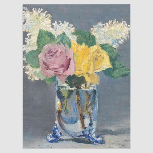 Edouard Manet - Lilacs and Roses Tissue Paper (Creator Uploaded)