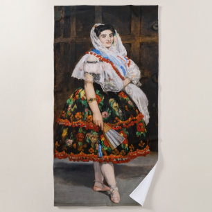 Edouard Manet - Lola de Valence Beach Towel