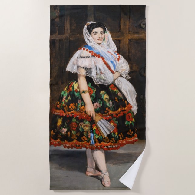 Edouard Manet - Lola de Valence Beach Towel (Front)