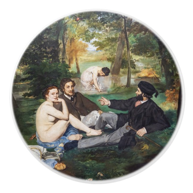 Edouard Manet - Luncheon on the Grass Ceramic Knob (Front)