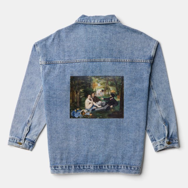 Edouard Manet - Luncheon on the Grass Denim Jacket (Back)