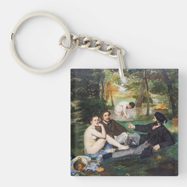 Edouard Manet - Luncheon on the Grass Key Ring (Front)