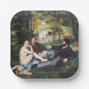 Edouard Manet - Luncheon on the Grass Paper Plate