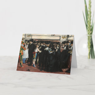 Edouard Manet - Masked Ball at the Opera Card