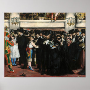 Edouard Manet - Masked Ball at the Opera Poster
